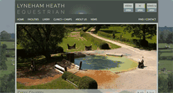 Desktop Screenshot of lynehamheathequestrian.co.uk